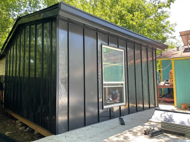 Black standing seam metal wall panels for Metal Roof Installation in Kapaa